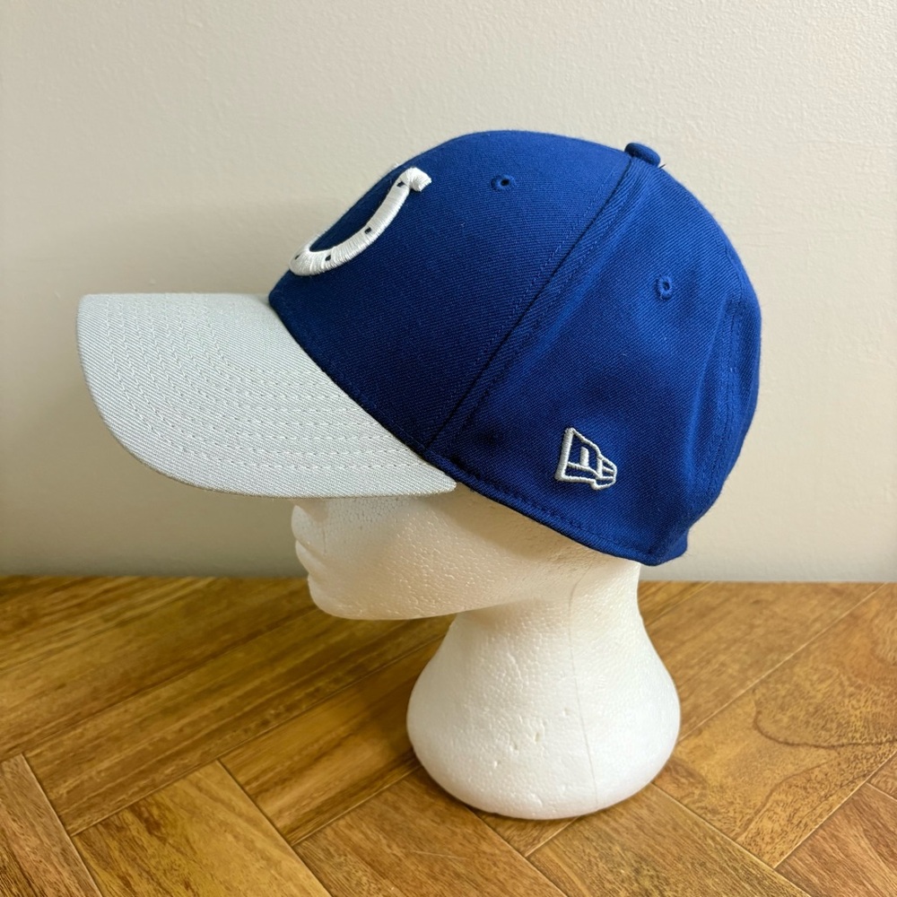 New Era Blue and Gray Hat Indianapolis Colts NFL Fitted Football Hat Men’s - Picture 2 of 7